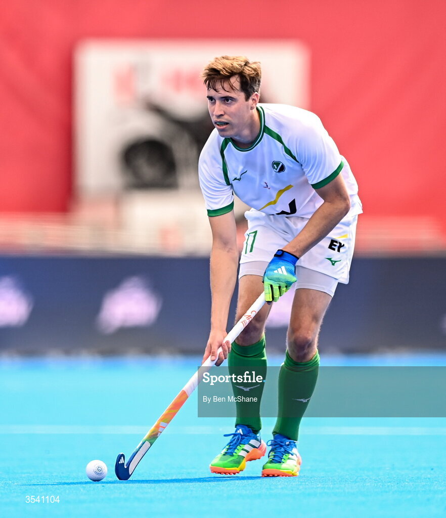 16 August 2026; Sean Murray of Ireland during the FIH Men's Hockey World Cup 2026 Pool C match between Ireland and Australia at the Belfius Hockey Arena in Wavre, Belgium. Photo by Ben McShane/Sportsfile