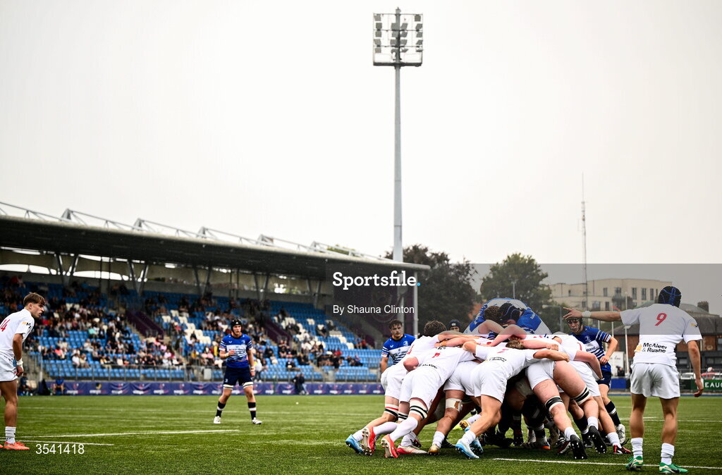 16 August 2026; A general view of action during the U18 Clubs PwC Interprovincial Championship match between Leinster and Ulster at Energia Park in Dublin. Photo by Shauna Clinton/Sportsfile