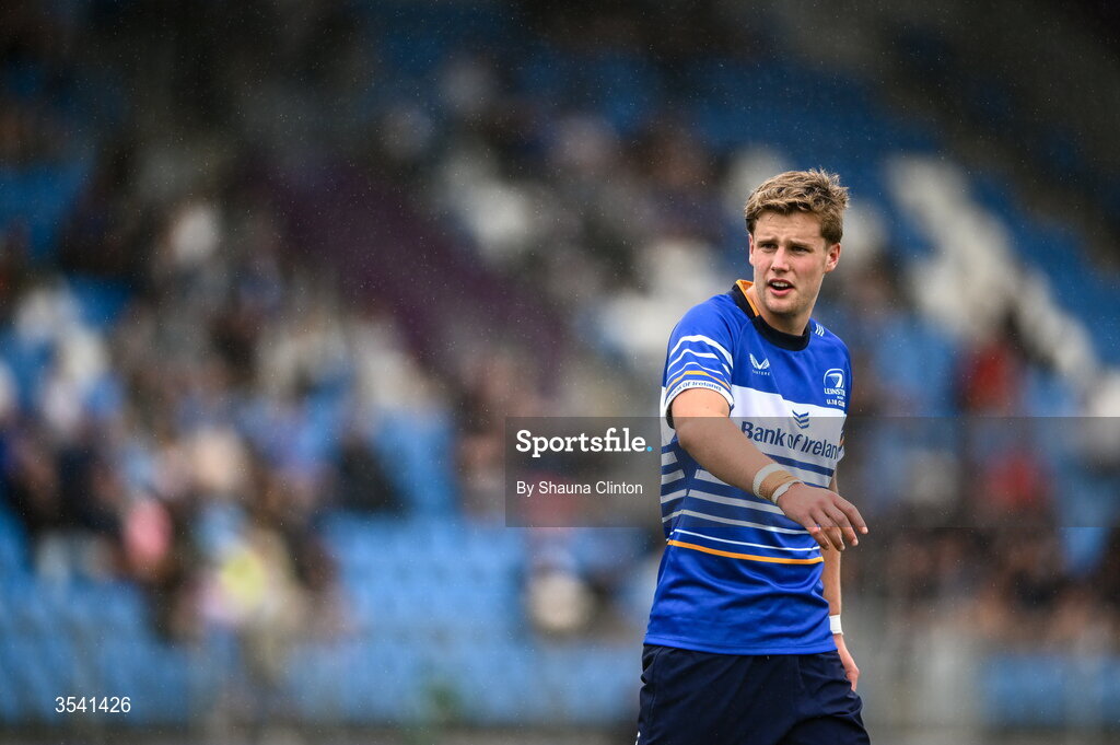 16 August 2026; Scott O’Shea of Leinster during the U18 Clubs PwC Interprovincial Championship match between Leinster and Ulster at Energia Park in Dublin. Photo by Shauna Clinton/Sportsfile