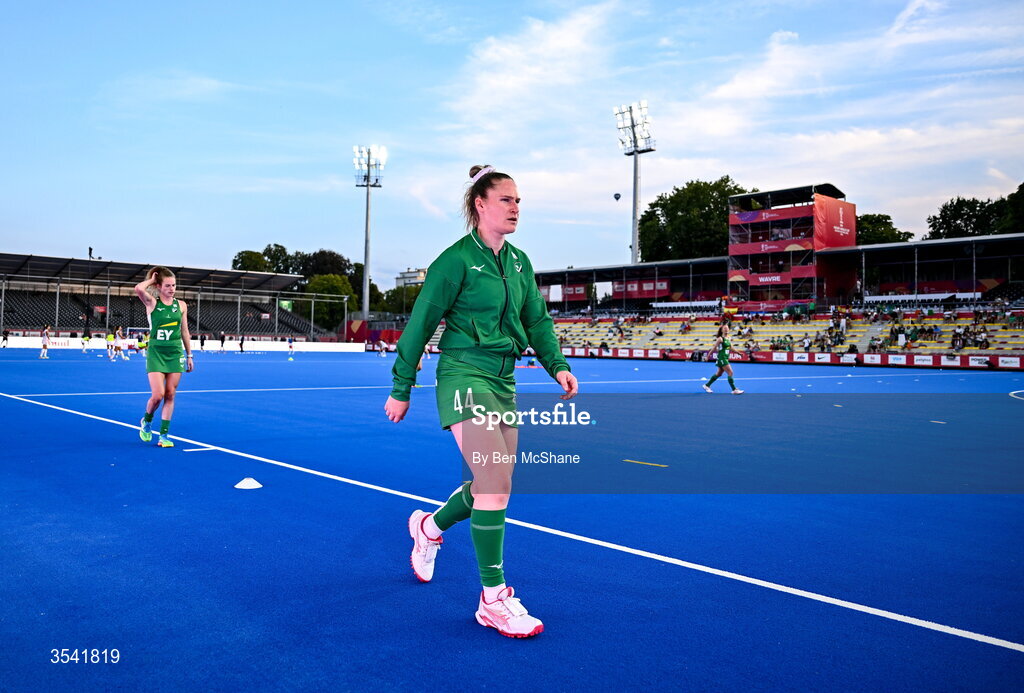 16 August 2026; Aisling Utri of Ireland before the FIH Women's Hockey World Cup 2026 Pool C match between Ireland and Spain at the Belfius Hockey Arena in Wavre, Belgium. Photo by Ben McShane/Sportsfile