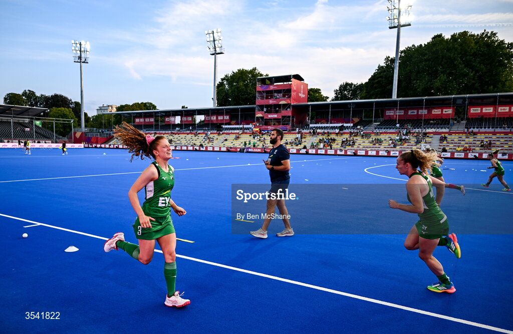 16 August 2026; Sarah McAuley of Ireland before the FIH Women's Hockey World Cup 2026 Pool C match between Ireland and Spain at the Belfius Hockey Arena in Wavre, Belgium. Photo by Ben McShane/Sportsfile
