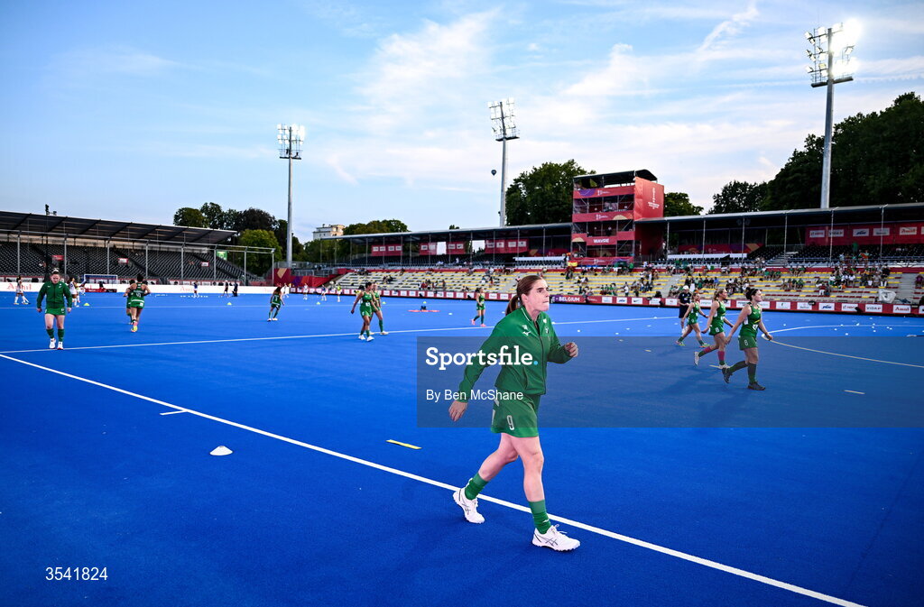 16 August 2026; Kathryn Mullan of Ireland before the FIH Women's Hockey World Cup 2026 Pool C match between Ireland and Spain at the Belfius Hockey Arena in Wavre, Belgium. Photo by Ben McShane/Sportsfile