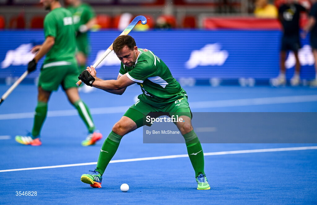 20 August 2026; Luke Withrow of Ireland before the FIH Men's Hockey World Cup 2026 Pool C match between Ireland and Spain at the Belfius Hockey Arena in Wavre, Belgium. Photo by Ben McShane/Sportsfile