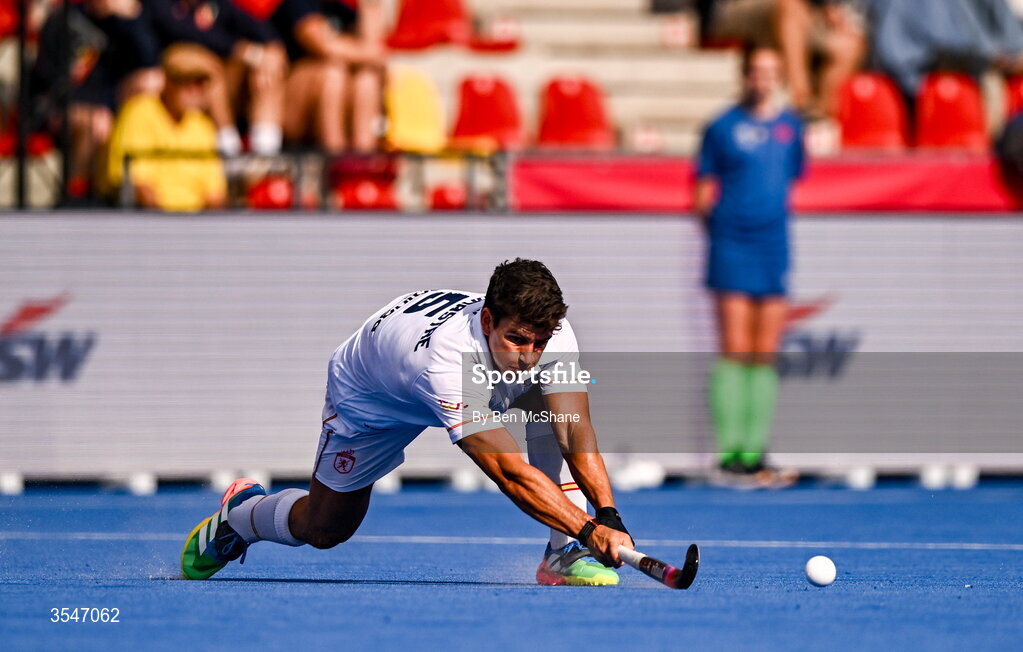 20 August 2026; Jordi Bonastre of Spain during the FIH Men's Hockey World Cup 2026 Pool C match between Ireland and Spain at the Belfius Hockey Arena in Wavre, Belgium. Photo by Ben McShane/Sportsfile