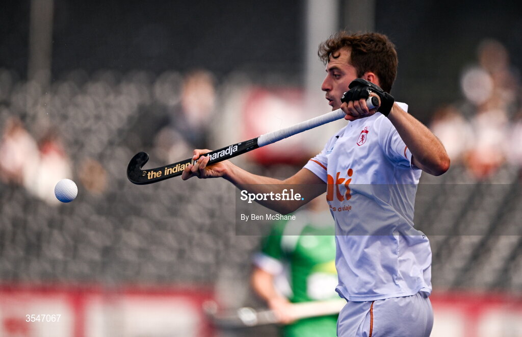20 August 2026; Gerard Clapes of Spain during the FIH Men's Hockey World Cup 2026 Pool C match between Ireland and Spain at the Belfius Hockey Arena in Wavre, Belgium. Photo by Ben McShane/Sportsfile