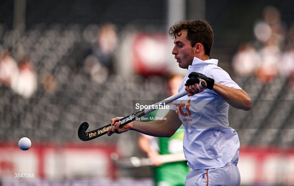 20 August 2026; Gerard Clapes of Spain during the FIH Men's Hockey World Cup 2026 Pool C match between Ireland and Spain at the Belfius Hockey Arena in Wavre, Belgium. Photo by Ben McShane/Sportsfile