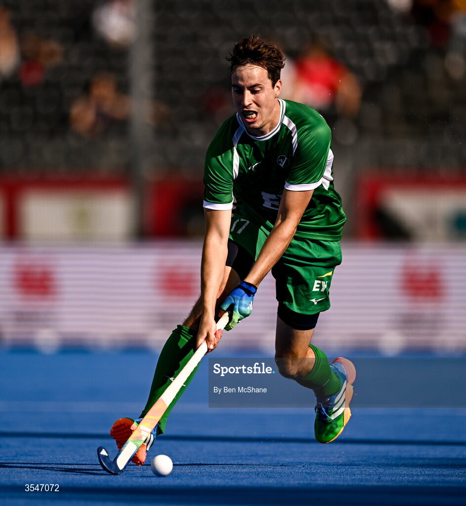 20 August 2026; Sean Murray of Ireland during the FIH Men's Hockey World Cup 2026 Pool C match between Ireland and Spain at the Belfius Hockey Arena in Wavre, Belgium. Photo by Ben McShane/Sportsfile