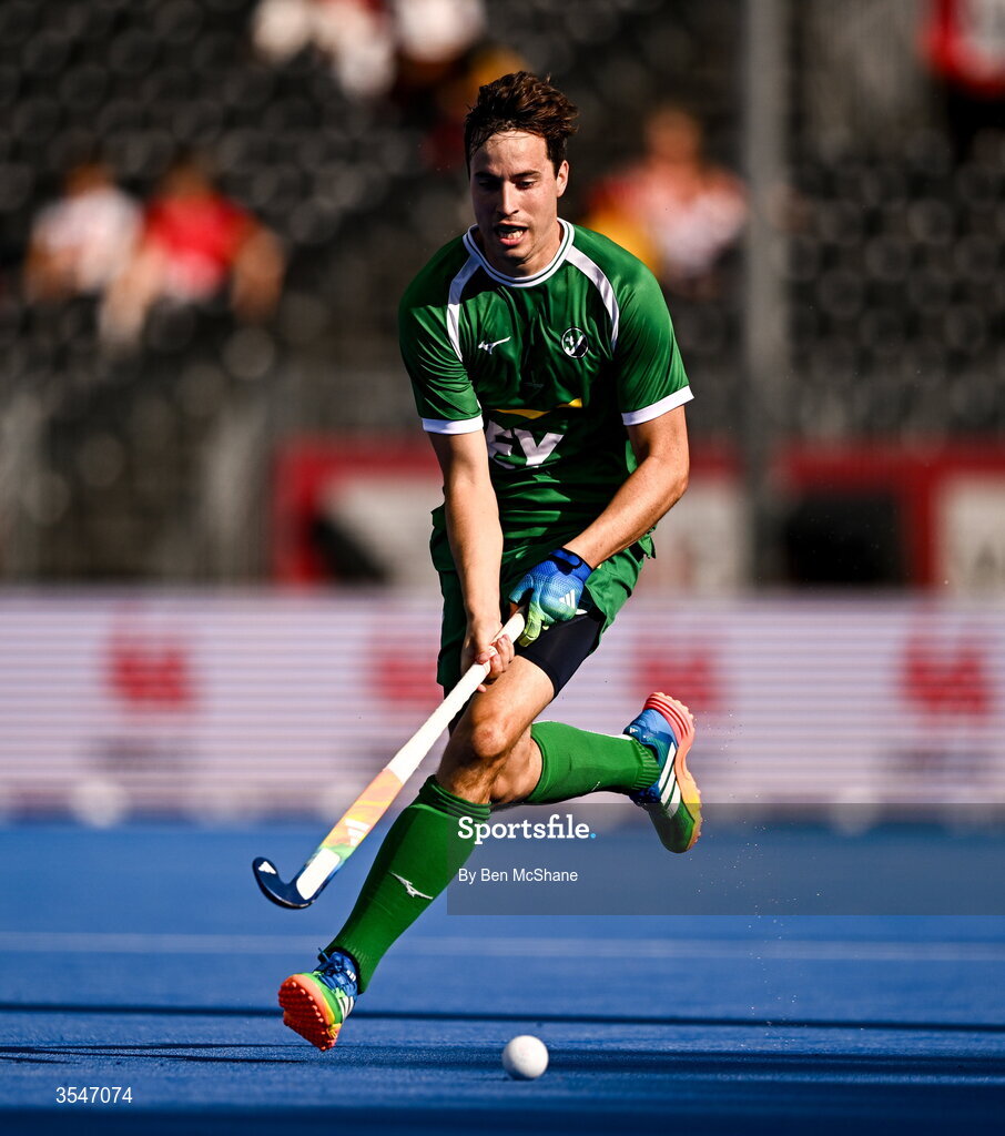 20 August 2026; Sean Murray of Ireland during the FIH Men's Hockey World Cup 2026 Pool C match between Ireland and Spain at the Belfius Hockey Arena in Wavre, Belgium. Photo by Ben McShane/Sportsfile
