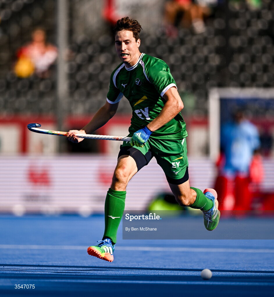 20 August 2026; Sean Murray of Ireland during the FIH Men's Hockey World Cup 2026 Pool C match between Ireland and Spain at the Belfius Hockey Arena in Wavre, Belgium. Photo by Ben McShane/Sportsfile
