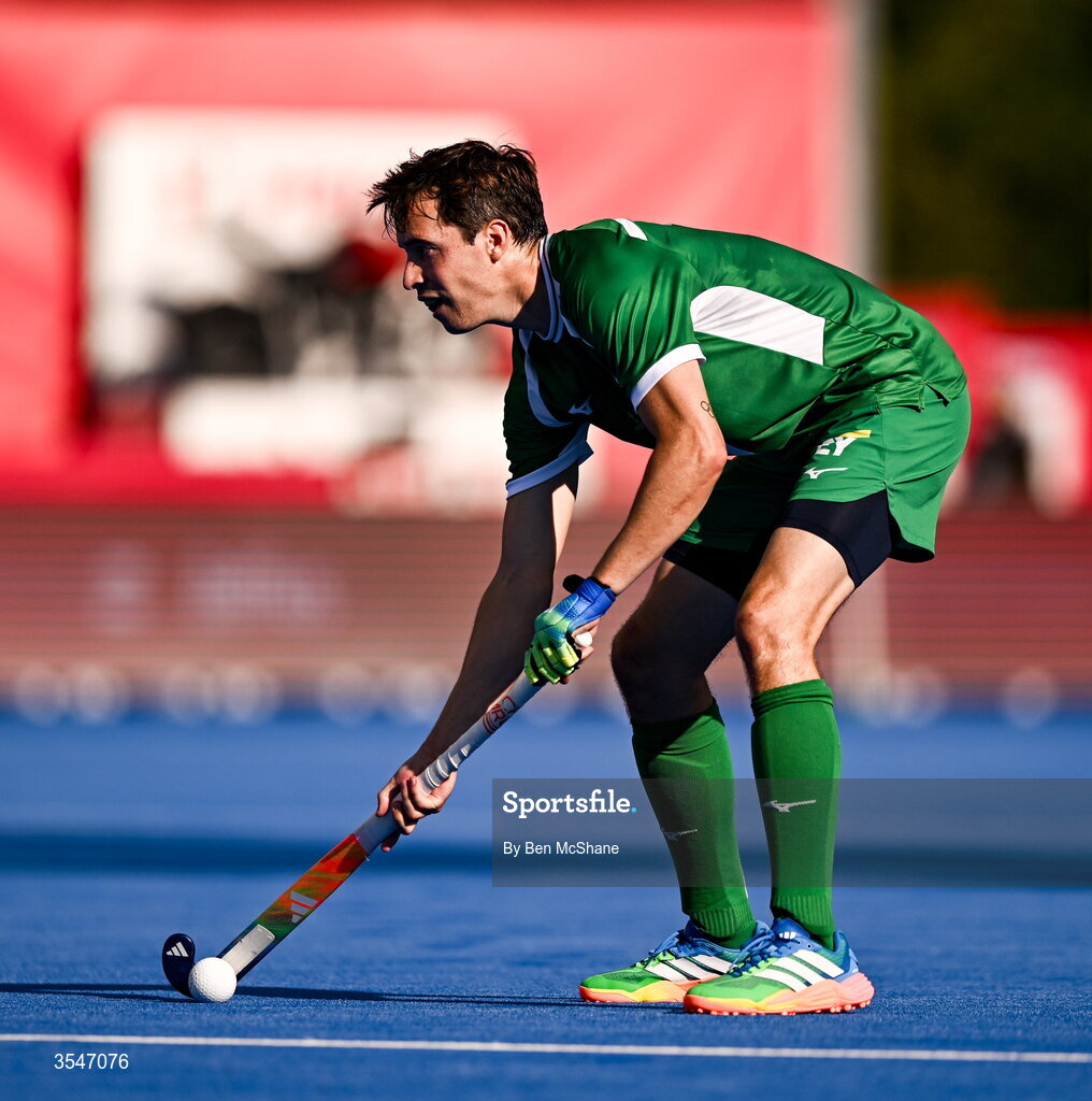 20 August 2026; Sean Murray of Ireland during the FIH Men's Hockey World Cup 2026 Pool C match between Ireland and Spain at the Belfius Hockey Arena in Wavre, Belgium. Photo by Ben McShane/Sportsfile