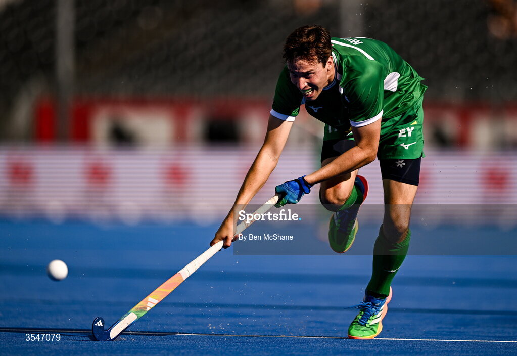 20 August 2026; Sean Murray of Ireland during the FIH Men's Hockey World Cup 2026 Pool C match between Ireland and Spain at the Belfius Hockey Arena in Wavre, Belgium. Photo by Ben McShane/Sportsfile