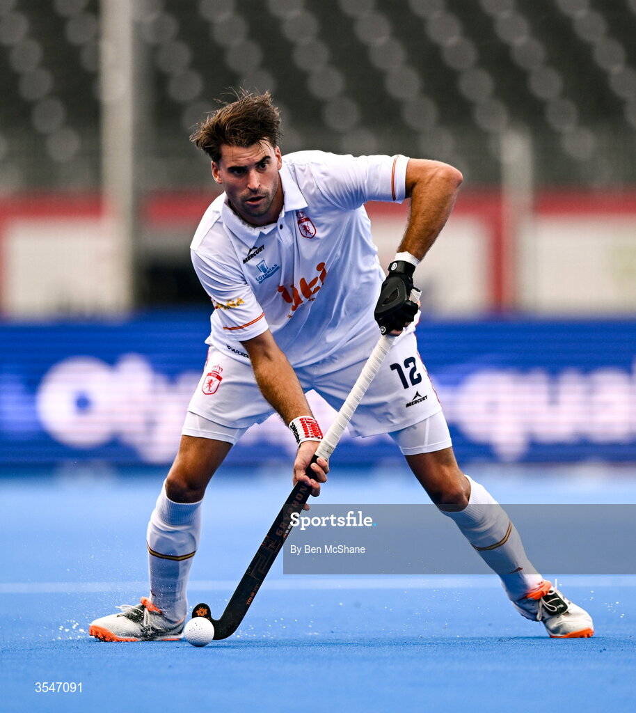 20 August 2026; Marc Reyne of Spain during the FIH Men's Hockey World Cup 2026 Pool C match between Ireland and Spain at the Belfius Hockey Arena in Wavre, Belgium. Photo by Ben McShane/Sportsfile