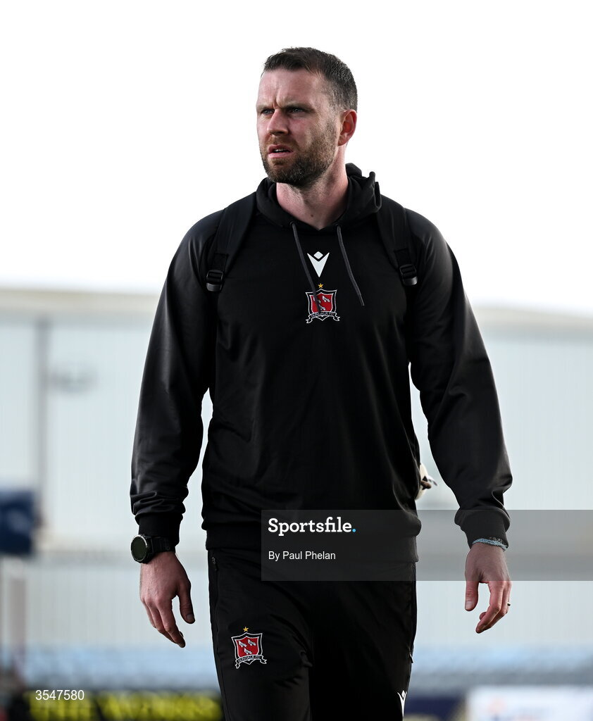 21 August 2026; Dundalk manager Ciaran Kilduff before the SSE Airtricity Men’s Premier Division match between Dundalk and Galway United at Oriel Park in Dundalk, Louth. Photo by Paul Phelan/Sportsfile