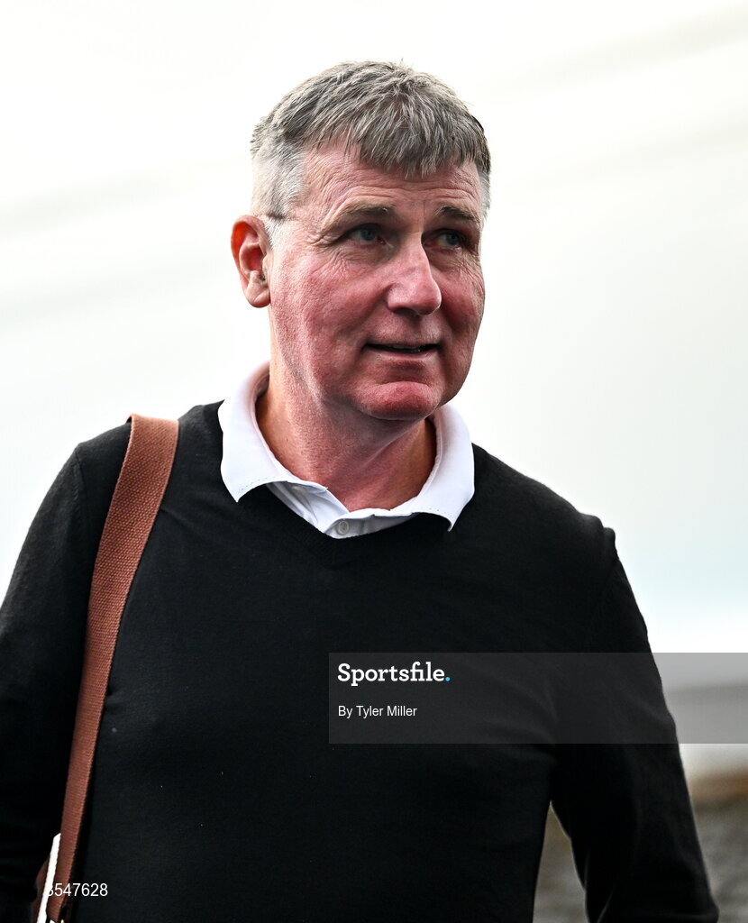 21 August 2026; St Patrick's Athletic manager Stephen Kenny before the SSE Airtricity Men’s Premier Division match between Drogheda United and St Patrick's Athletic at Sullivan & Lambe Park in Drogheda, Louth. Photo by Tyler Miller/Sportsfile