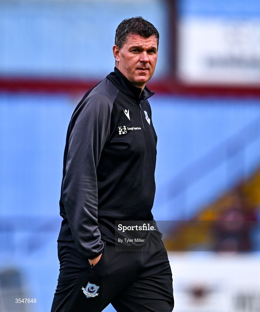 21 August 2026; Drogheda United manager Kevin Doherty during the SSE Airtricity Men’s Premier Division match between Drogheda United and St Patrick's Athletic at Sullivan & Lambe Park in Drogheda, Louth. Photo by Tyler Miller/Sportsfile