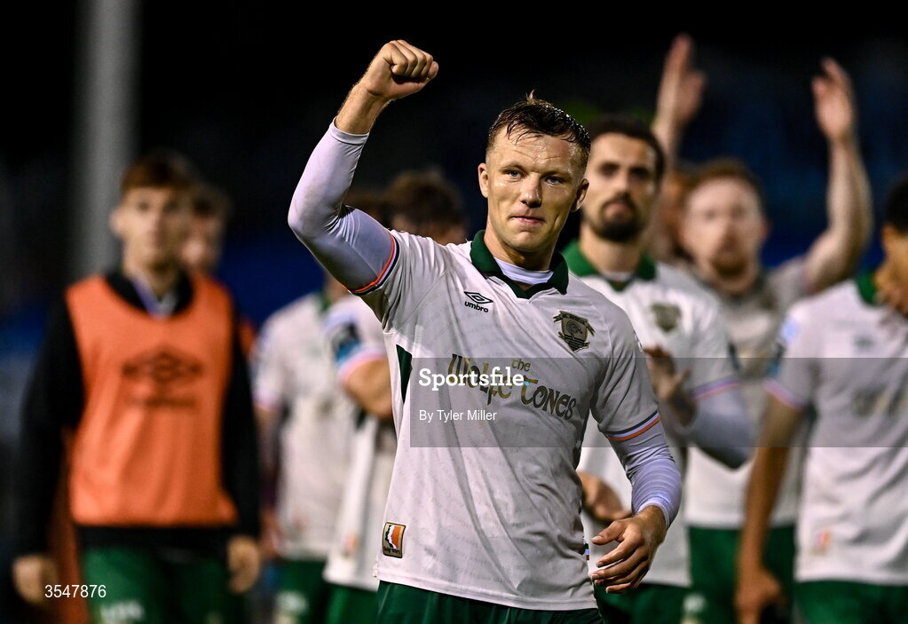 21 August 2026; Jamie Lennon of St Patrick's Athletic after the SSE Airtricity Men’s Premier Division match between Drogheda United and St Patrick's Athletic at Sullivan & Lambe Park in Drogheda, Louth. Photo by Tyler Miller/Sportsfile