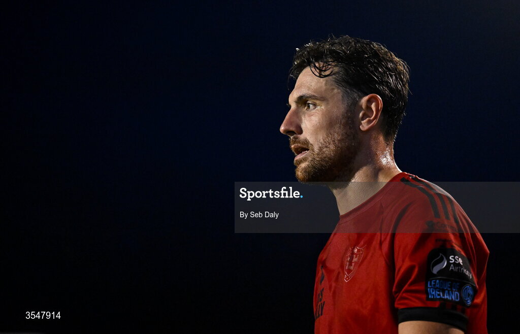 21 August 2026; Jordan Flores of Bohemians during the SSE Airtricity Men’s Premier Division match between Bohemians and Derry City at Dalymount Park in Dublin. Photo by Seb Daly/Sportsfile