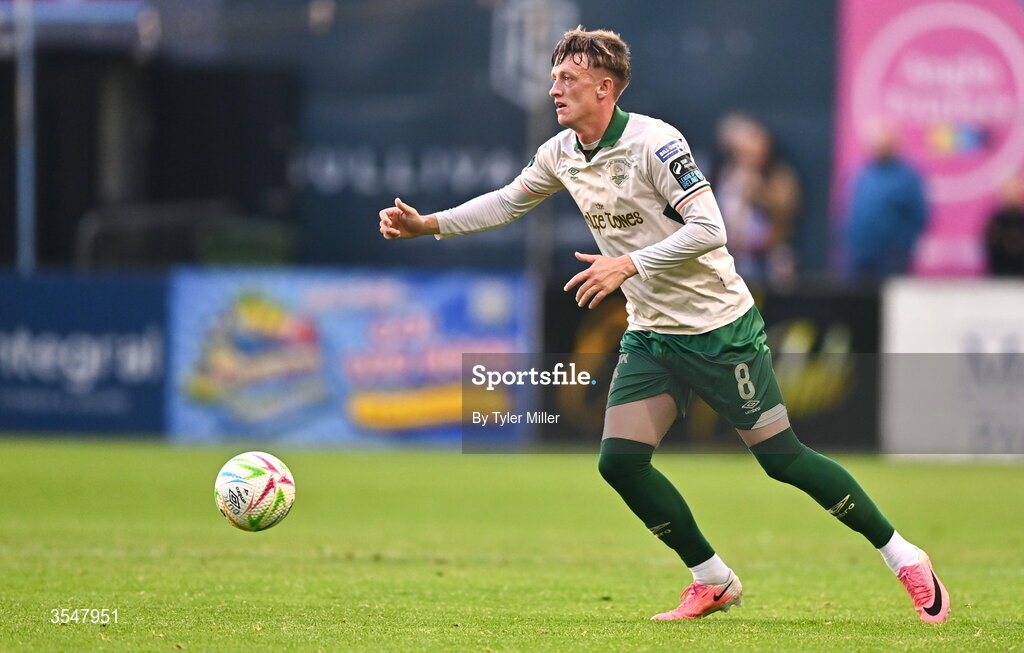 21 August 2026; Chris Forrester of St Patrick's Athletic during the SSE Airtricity Men’s Premier Division match between Drogheda United and St Patrick's Athletic at Sullivan & Lambe Park in Drogheda, Louth. Photo by Tyler Miller/Sportsfile