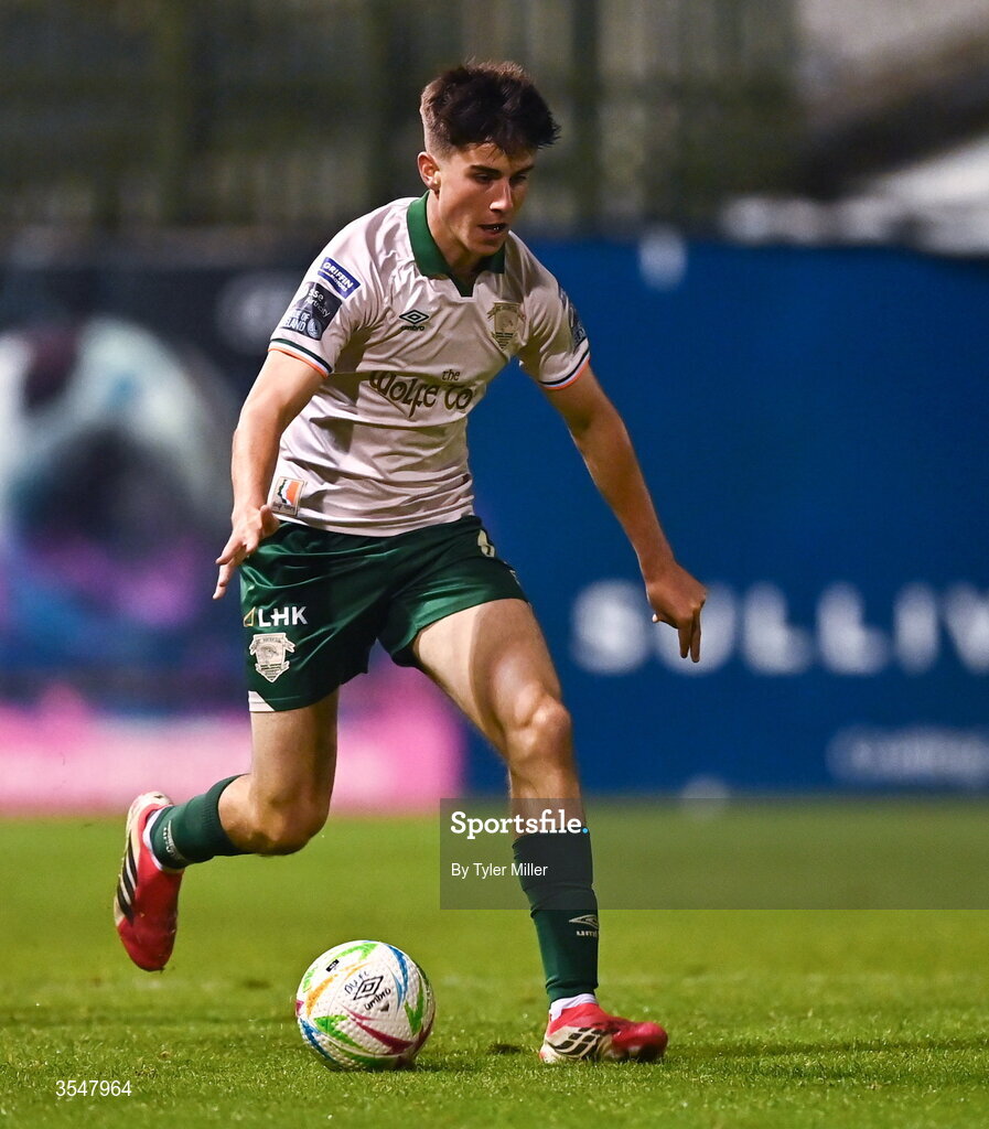 21 August 2026; Ryan Sheridan of St Patrick's Athletic during the SSE Airtricity Men’s Premier Division match between Drogheda United and St Patrick's Athletic at Sullivan & Lambe Park in Drogheda, Louth. Photo by Tyler Miller/Sportsfile
