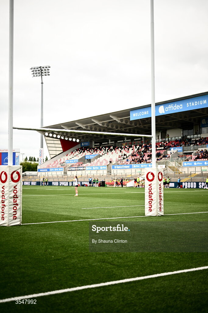 22 August 2026; A general view ahead of the Vodafone Womens Interprovincial Championship Round 3 match between Ulster and Leinster at Affidea Stadium in Belfast. Photo by Shauna Clinton/Sportsfile