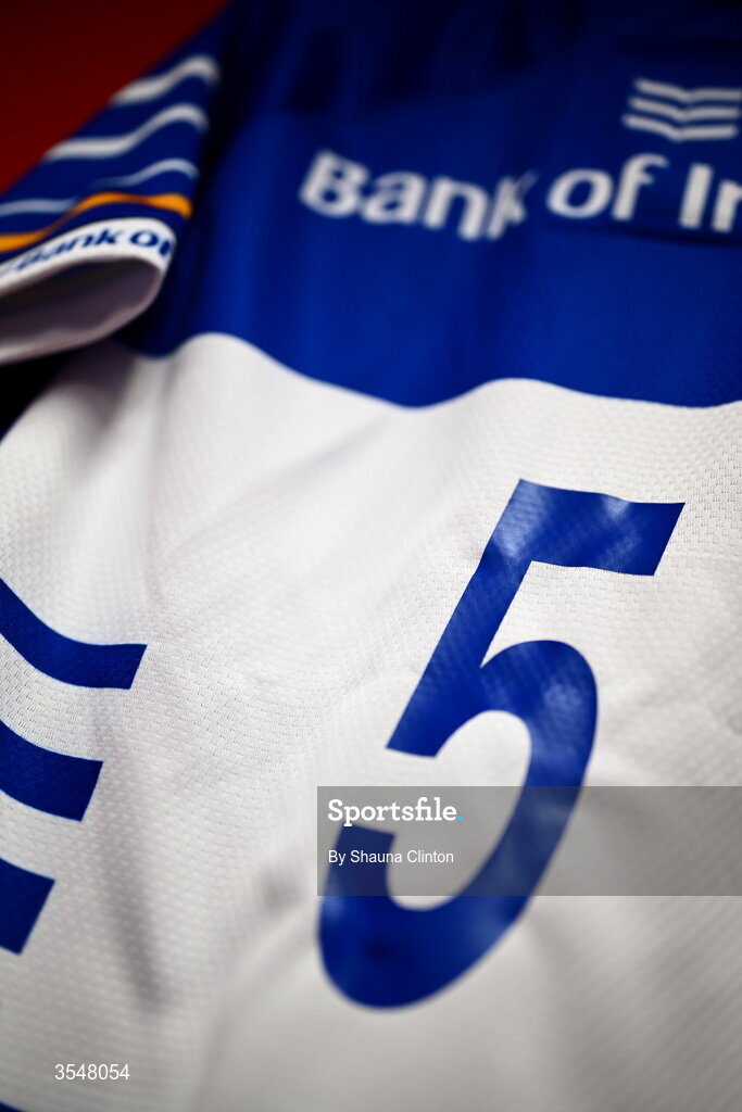 22 August 2026; The jersey of Alma Atagamen of Leinster is seen in the dressing-room ahead of the Vodafone Womens Interprovincial Championship Round 3 match between Ulster and Leinster at Affidea Stadium in Belfast. Photo by Shauna Clinton/Sportsfile