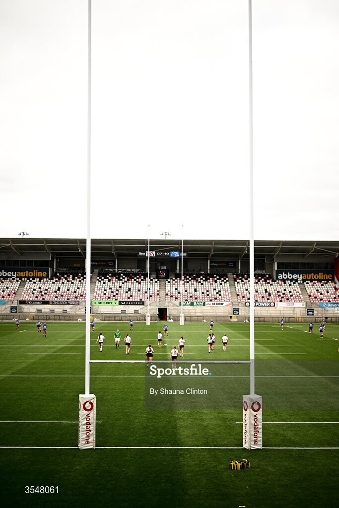 22 August 2026; A general view ahead of the Vodafone Womens Interprovincial Championship Round 3 match between Ulster and Leinster at Affidea Stadium in Belfast. Photo by Shauna Clinton/Sportsfile