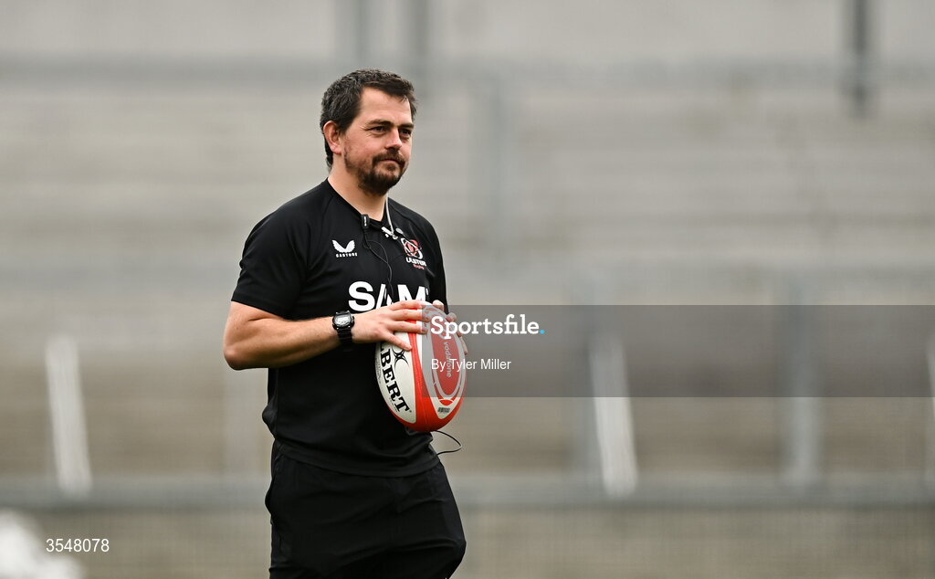 22 August 2026; Ulster head coach Murray Houston before the Vodafone Womens Interprovincial Championship Round 3 match between Ulster and Leinster at Affidea Stadium in Belfast. Photo by Tyler Miller/Sportsfile