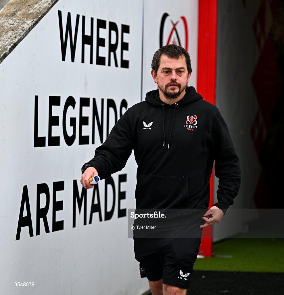22 August 2026; Ulster head coach Murray Houston before the Vodafone Womens Interprovincial Championship Round 3 match between Ulster and Leinster at Affidea Stadium in Belfast. Photo by Tyler Miller/Sportsfile