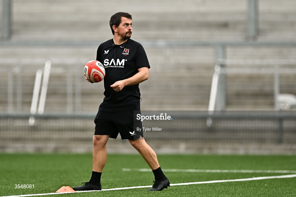22 August 2026; Ulster head coach Murray Houston before the Vodafone Womens Interprovincial Championship Round 3 match between Ulster and Leinster at Affidea Stadium in Belfast. Photo by Tyler Miller/Sportsfile
