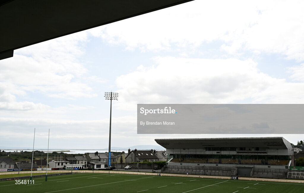 22 August 2026; A general view of the stadium before the Vodafone Womens Interprovincial Championship Round 3 match between Connacht and Munster at Dexcom Stadium in Galway. Photo by Brendan Moran/Sportsfile