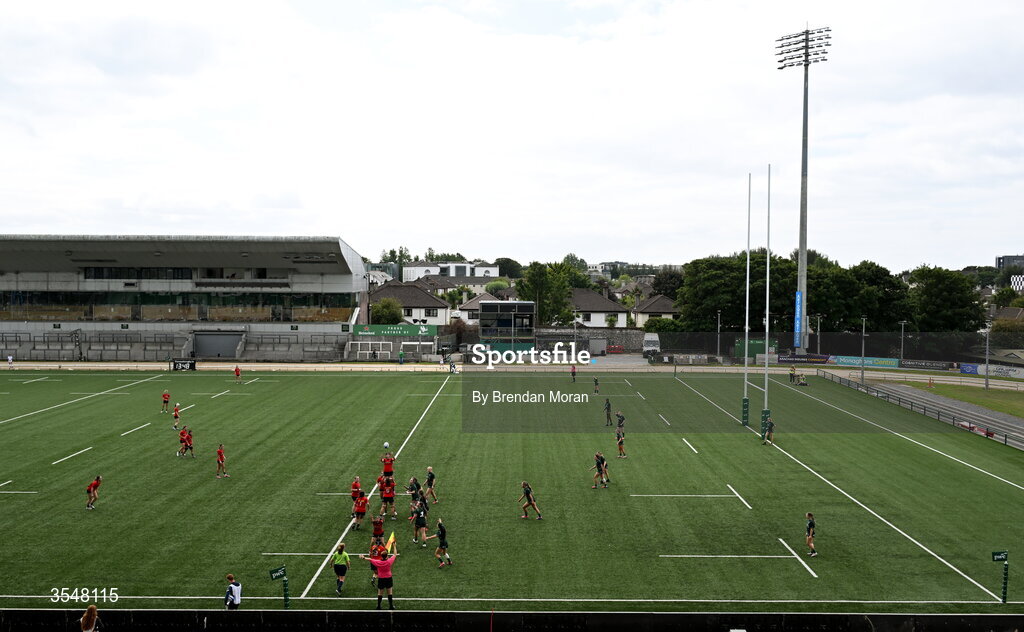 22 August 2026; A general view of the stadium before the Vodafone Womens Interprovincial Championship Round 3 match between Connacht and Munster at Dexcom Stadium in Galway. Photo by Brendan Moran/Sportsfile