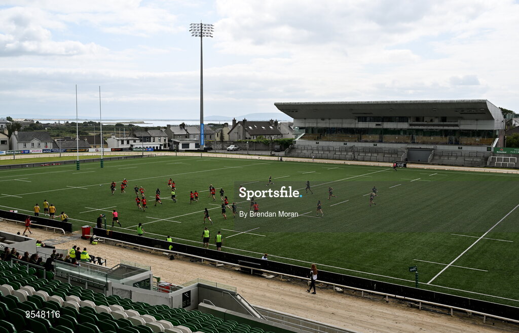 22 August 2026; A general view of the stadium before the Vodafone Womens Interprovincial Championship Round 3 match between Connacht and Munster at Dexcom Stadium in Galway. Photo by Brendan Moran/Sportsfile