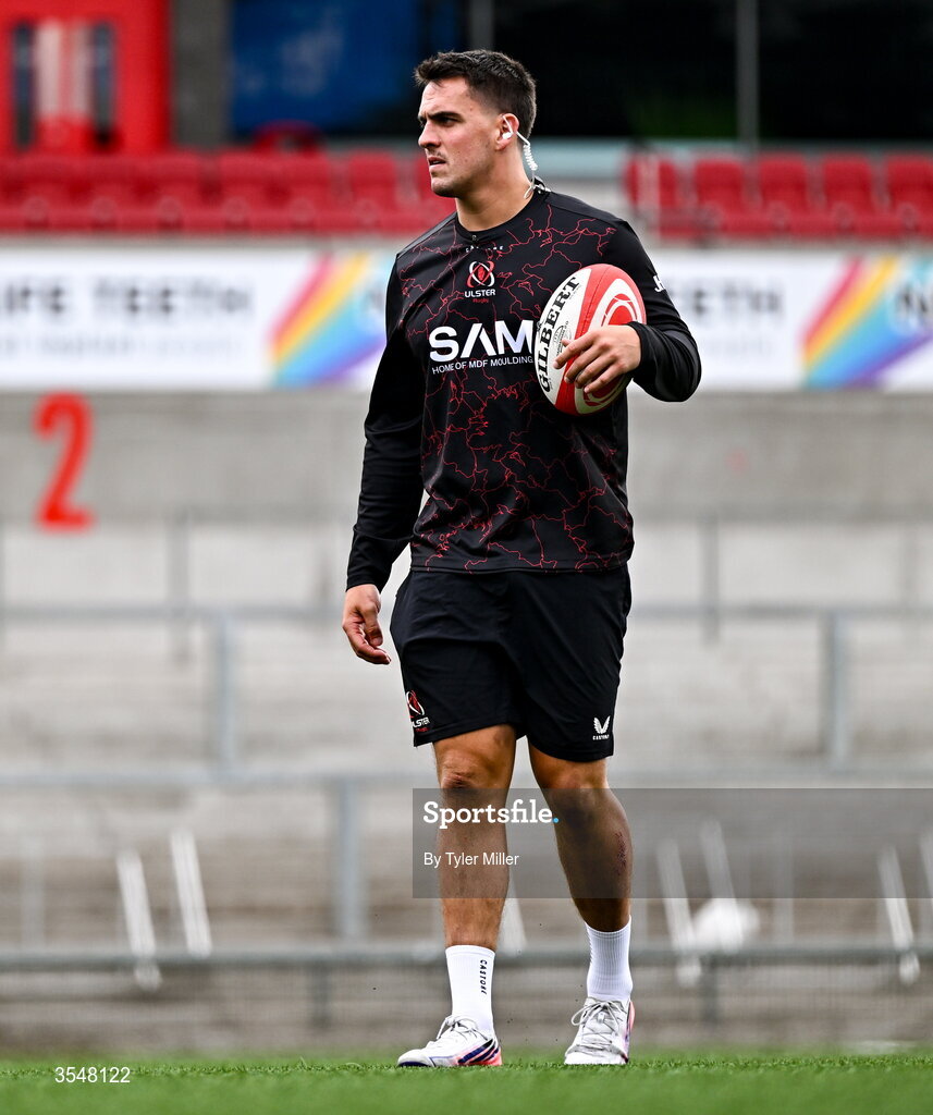 22 August 2026; Ulster player and Ulster women's skills coach James Hume before the Vodafone Womens Interprovincial Championship Round 3 match between Ulster and Leinster at Affidea Stadium in Belfast. Photo by Tyler Miller/Sportsfile