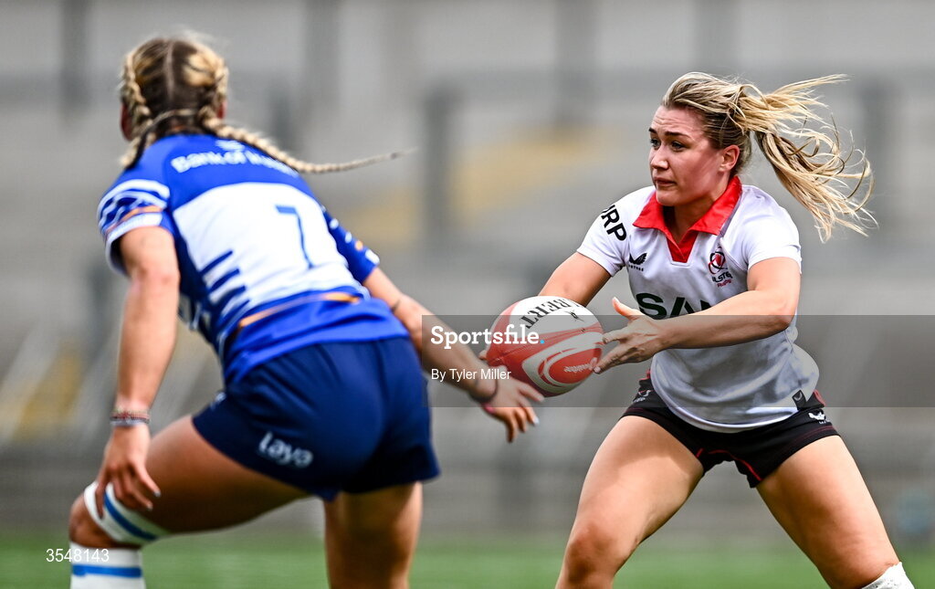 22 August 2026; Rachael McIlroy of Ulster during the Vodafone Womens Interprovincial Championship Round 3 match between Ulster and Leinster at Affidea Stadium in Belfast. Photo by Tyler Miller/Sportsfile