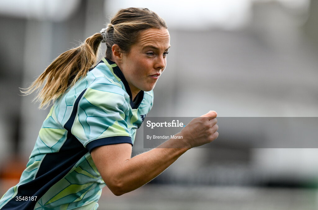 22 August 2026; Aoibheann Reilly of Connacht warms up before the Vodafone Womens Interprovincial Championship Round 3 match between Connacht and Munster at Dexcom Stadium in Galway. Photo by Brendan Moran/Sportsfile