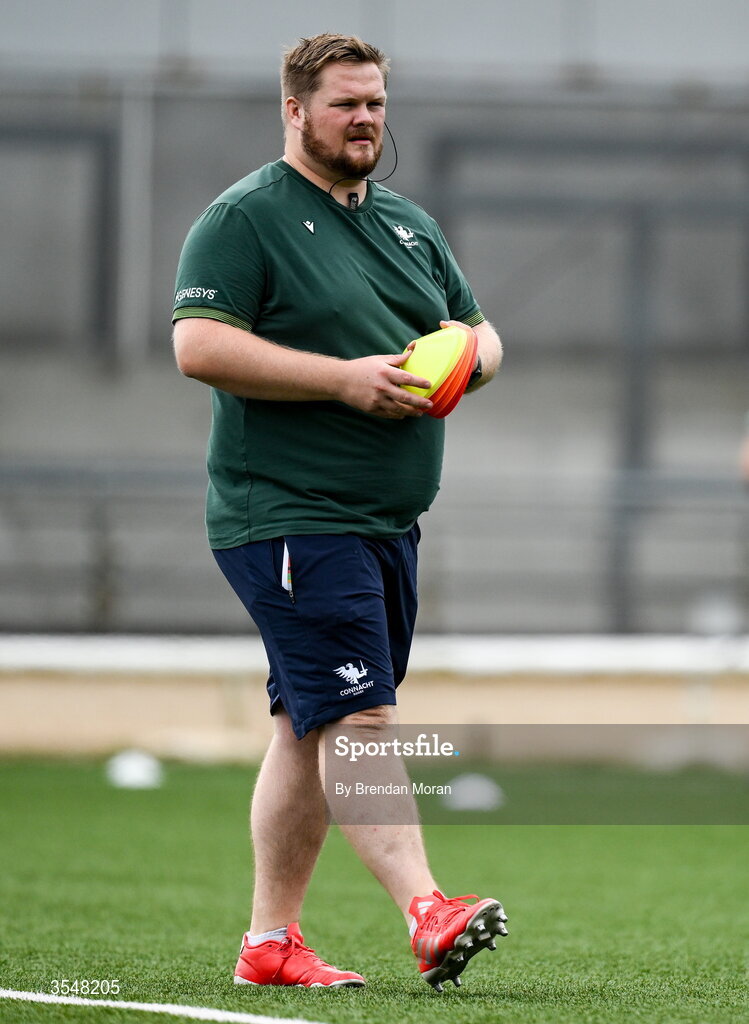 22 August 2026; Connacht head coach Craig Hansberry before the Vodafone Womens Interprovincial Championship Round 3 match between Connacht and Munster at Dexcom Stadium in Galway. Photo by Brendan Moran/Sportsfile