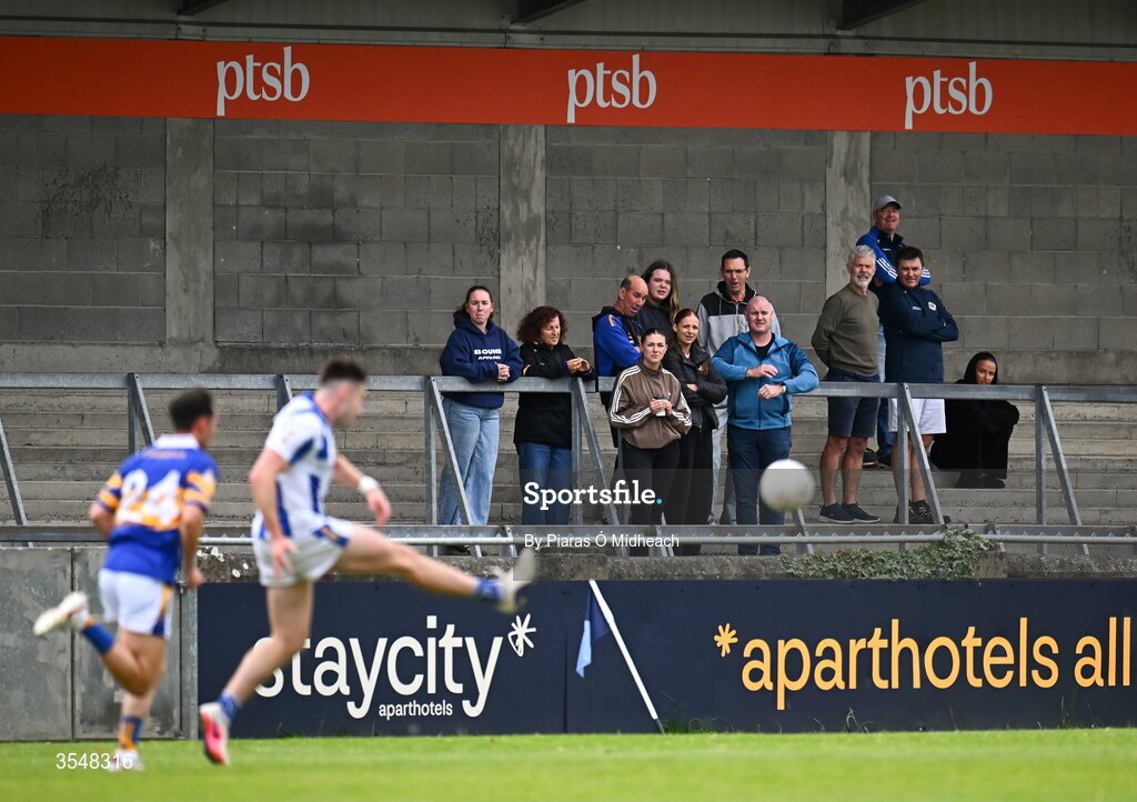 22 August 2026; Spectators during the PTSB Dublin Senior Club Football Championships Round 2 match between Ballyboden St Enda's and Castleknock at Parnell Park in Dublin. Photo by Piaras Ó Mídheach/Sportsfile