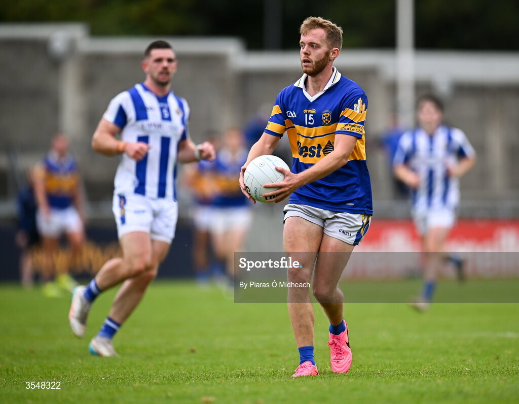 22 August 2026; Conor Chawke of Castleknock during the PTSB Dublin Senior Club Football Championships Round 2 match between Ballyboden St Enda's and Castleknock at Parnell Park in Dublin. Photo by Piaras Ó Mídheach/Sportsfile