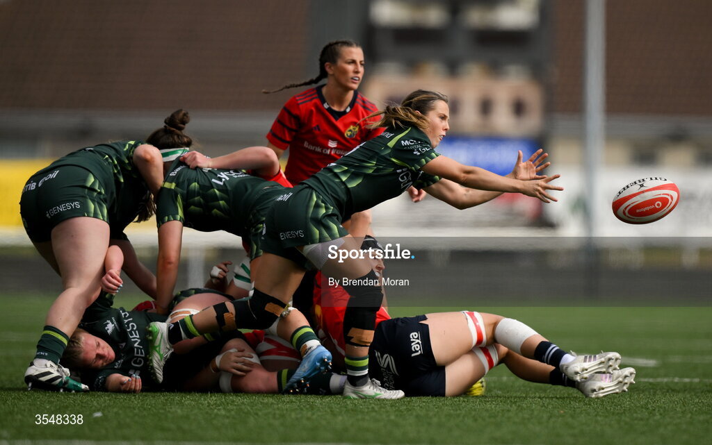 22 August 2026; Aoibheann Reilly of Connacht during the Vodafone Womens Interprovincial Championship Round 3 match between Connacht and Munster at Dexcom Stadium in Galway. Photo by Brendan Moran/Sportsfile