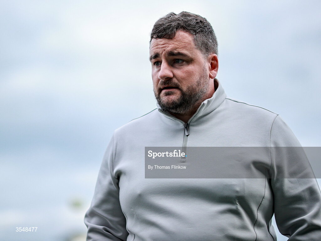 22 August 2026; Galway United manager Phil Trill before the Club Orange Women’s FAI Cup semi-final match between Athlone Town and Galway United at Athlone Town Stadium in Lissywollen, Athlone. Photo by Thomas Flinkow/Sportsfile