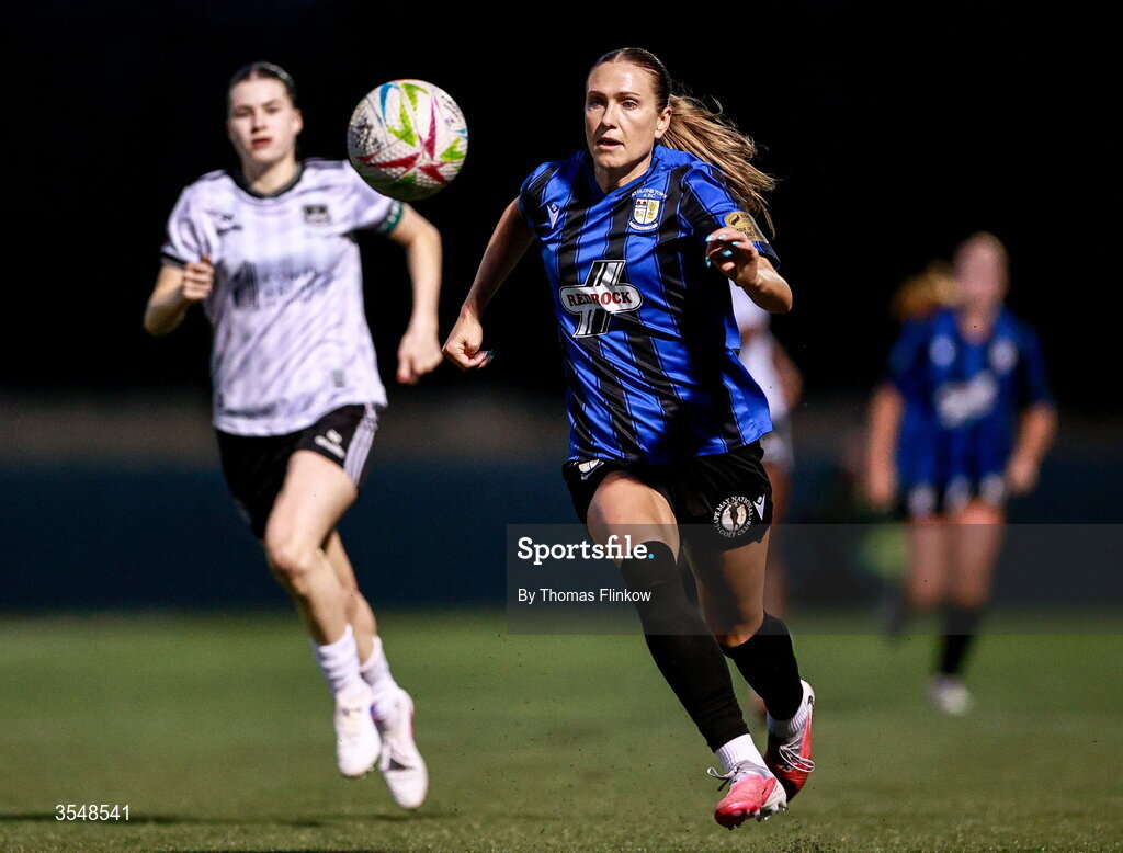 22 August 2026; Madison Gibson of Athlone Town during the Club Orange Women’s FAI Cup semi-final match between Athlone Town and Galway United at Athlone Town Stadium in Lissywollen, Athlone. Photo by Thomas Flinkow/Sportsfile