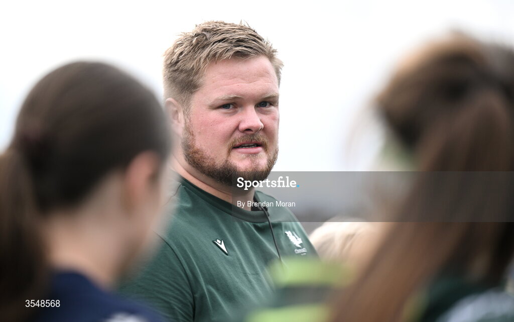 22 August 2026; Connacht head coach Craig Hansberry after the Vodafone Womens Interprovincial Championship Round 3 match between Connacht and Munster at Dexcom Stadium in Galway. Photo by Brendan Moran/Sportsfile