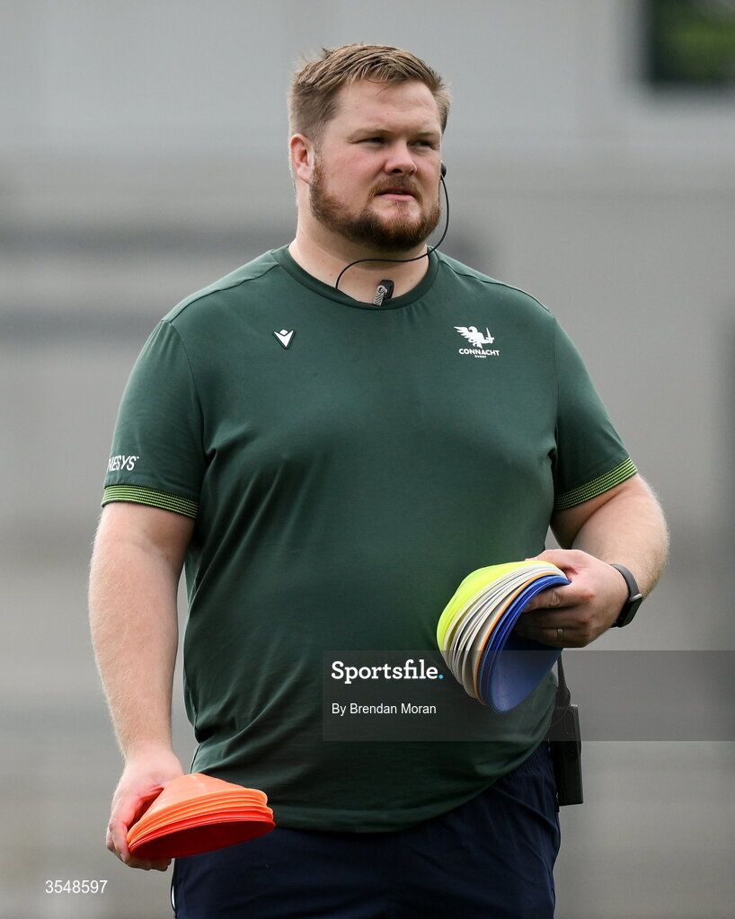 22 August 2026; Connacht head coach Craig Hansberry before the Vodafone Womens Interprovincial Championship Round 3 match between Connacht and Munster at Dexcom Stadium in Galway. Photo by Brendan Moran/Sportsfile