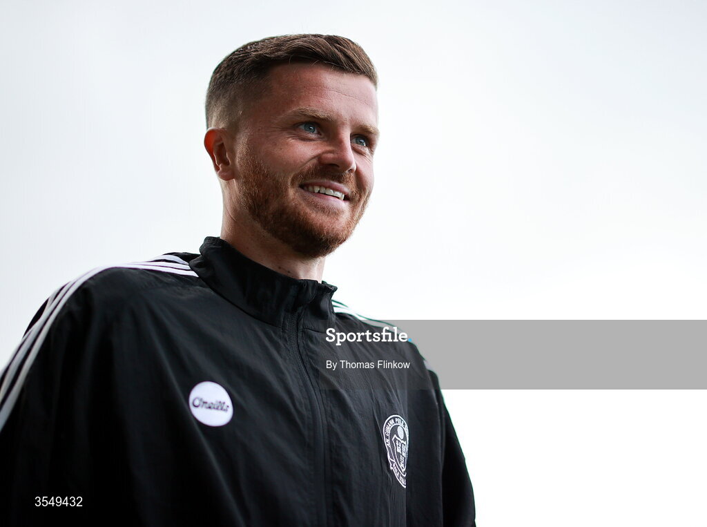21 August 2026; Adam McDonnell of Bohemians before the SSE Airtricity Men’s Premier Division match between Bohemians and Derry City at Dalymount Park in Dublin. Photo by Thomas Flinkow/Sportsfile