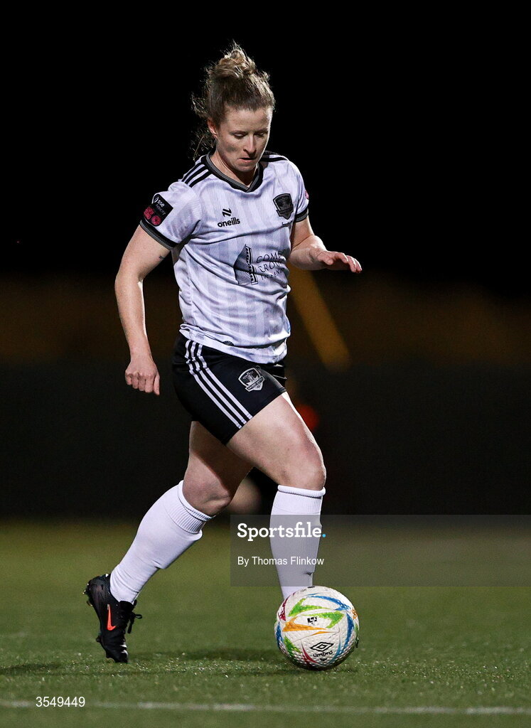 22 August 2026; Lynsey McKey of Galway United during the Club Orange Women’s FAI Cup semi-final match between Athlone Town and Galway United at Athlone Town Stadium in Lissywollen, Athlone. Photo by Thomas Flinkow/Sportsfile