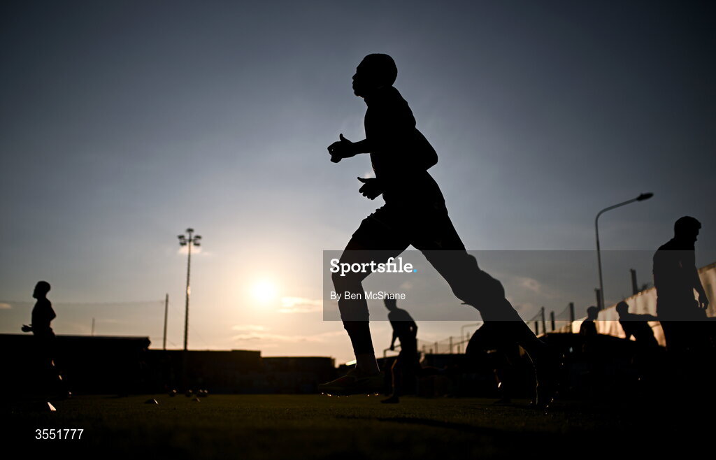 28 August 2026; Mayowa Animasahun of Dundalk before the SSE Airtricity Men’s Premier Division match between Drogheda United and Dundalk at Sullivan & Lambe Park in Drogheda, Louth. Photo by Ben McShane/Sportsfile
