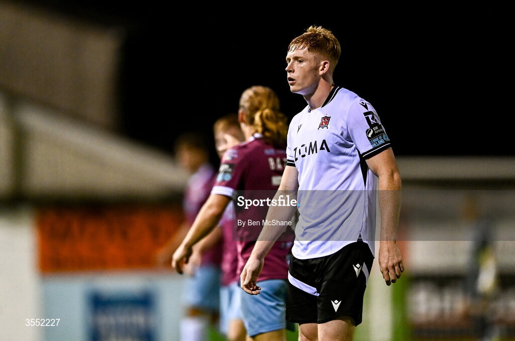 28 August 2026; Cian Dillon of Dundalk during the SSE Airtricity Men’s Premier Division match between Drogheda United and Dundalk at Sullivan & Lambe Park in Drogheda, Louth. Photo by Ben McShane/Sportsfile