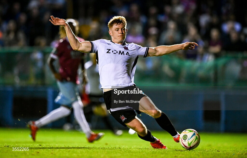 28 August 2026; Cian Dillon of Dundalk during the SSE Airtricity Men’s Premier Division match between Drogheda United and Dundalk at Sullivan & Lambe Park in Drogheda, Louth. Photo by Ben McShane/Sportsfile
