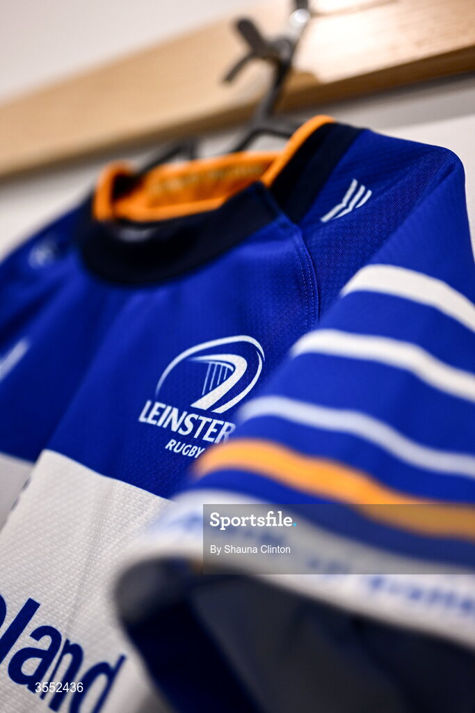 29 August 2026; The jersey of Leinster captain Sarah Delaney is seen in the dressing-room ahead of the Vodafone Womens Interprovincial Championship final match between Munster and Leinster at Dexcom Stadium in Galway. Photo by Shauna Clinton/Sportsfile
