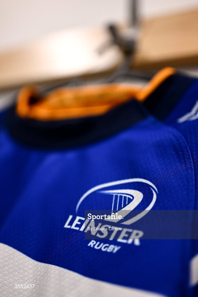 29 August 2026; The jersey of Leinster captain Sarah Delaney is seen in the dressing-room ahead of the Vodafone Womens Interprovincial Championship final match between Munster and Leinster at Dexcom Stadium in Galway. Photo by Shauna Clinton/Sportsfile